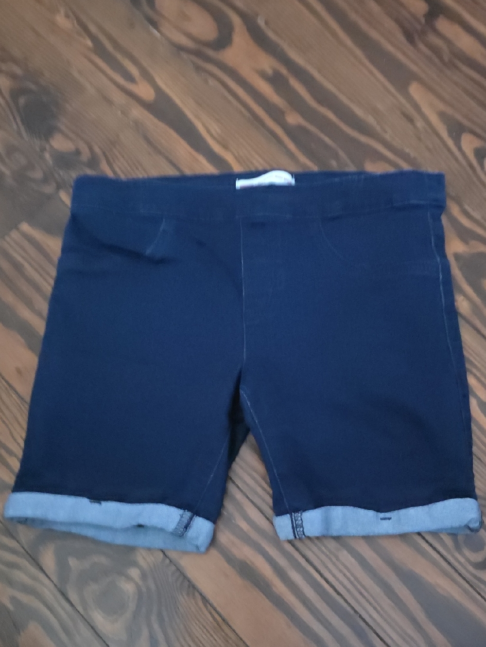 Levi's Dark Blue Girlfriend Midi Shorts Girls SZ 14